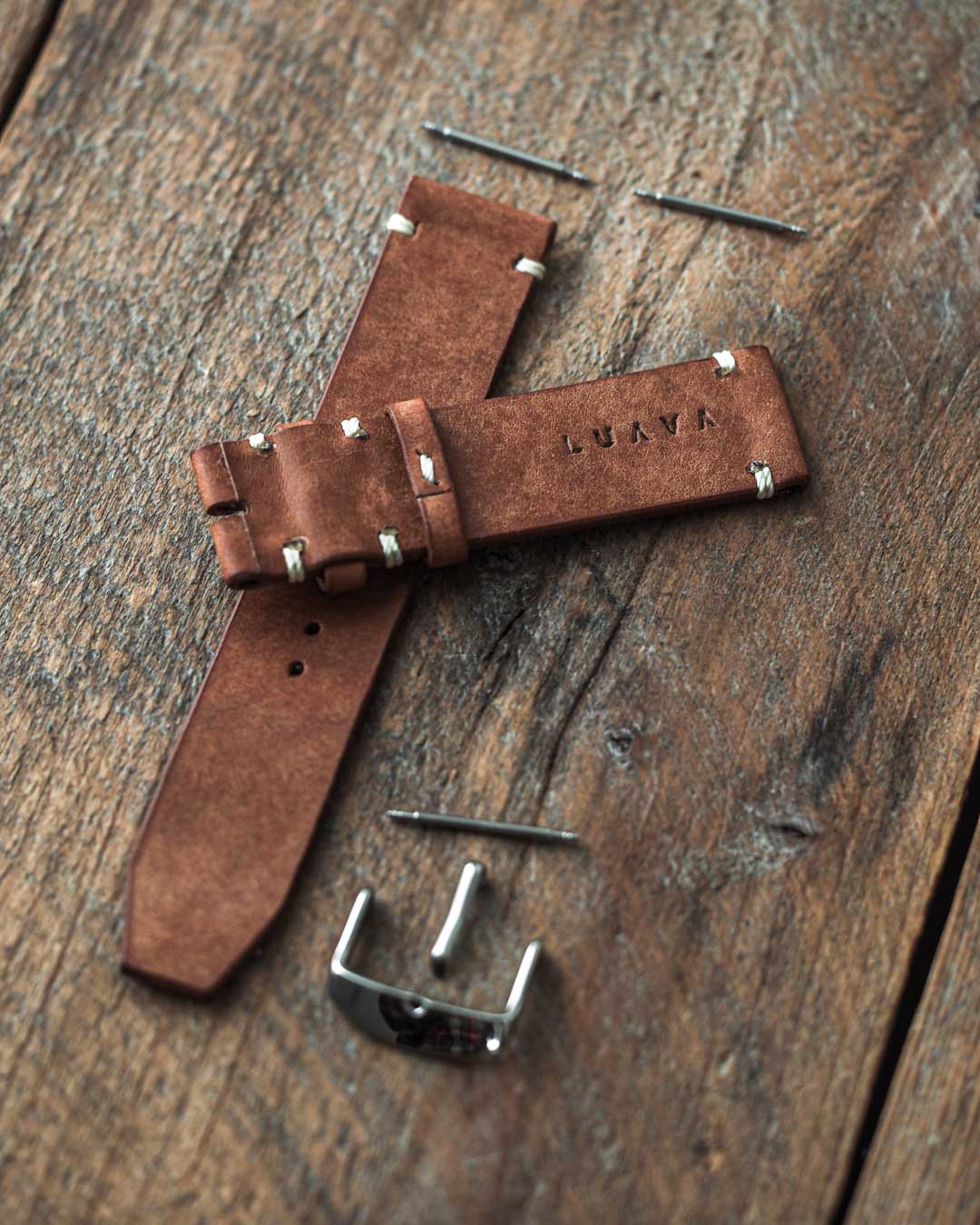 Luava handmade leather watch strap